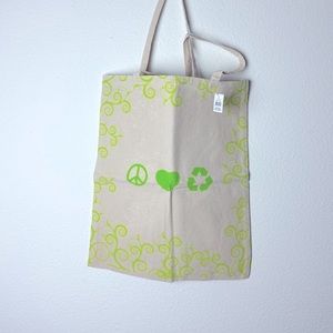 Canvas Bag 3D Peace Graphic Book /Shoppers Tote Bags